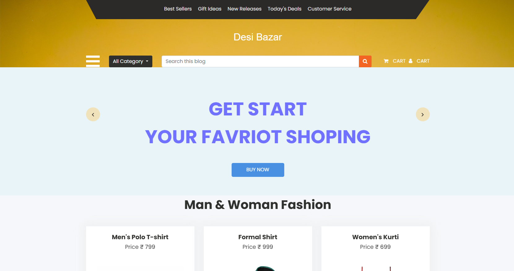 Desi Bazar Website